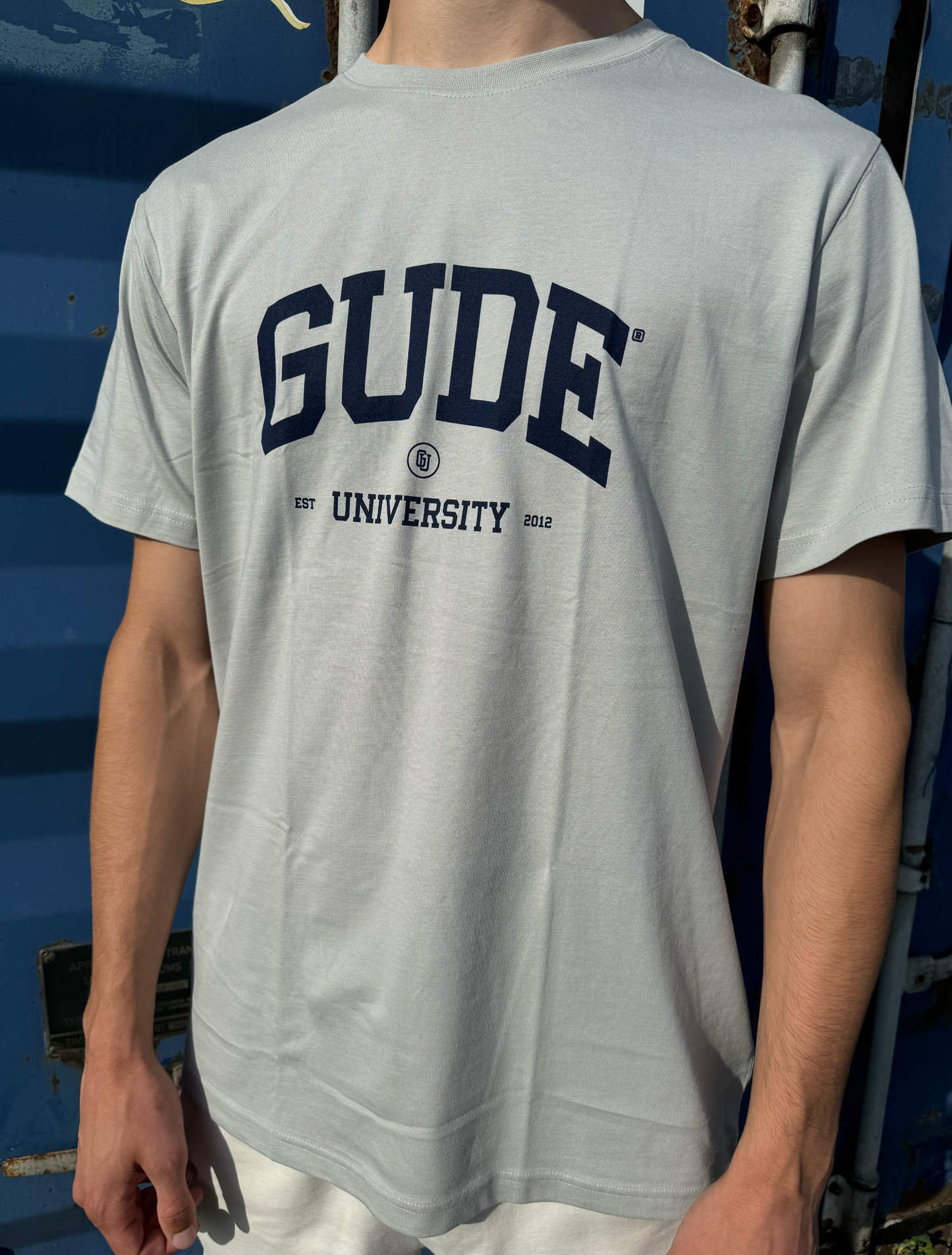 GUDE UNIVERSITY 2.0 - SHIRT Hellgrau