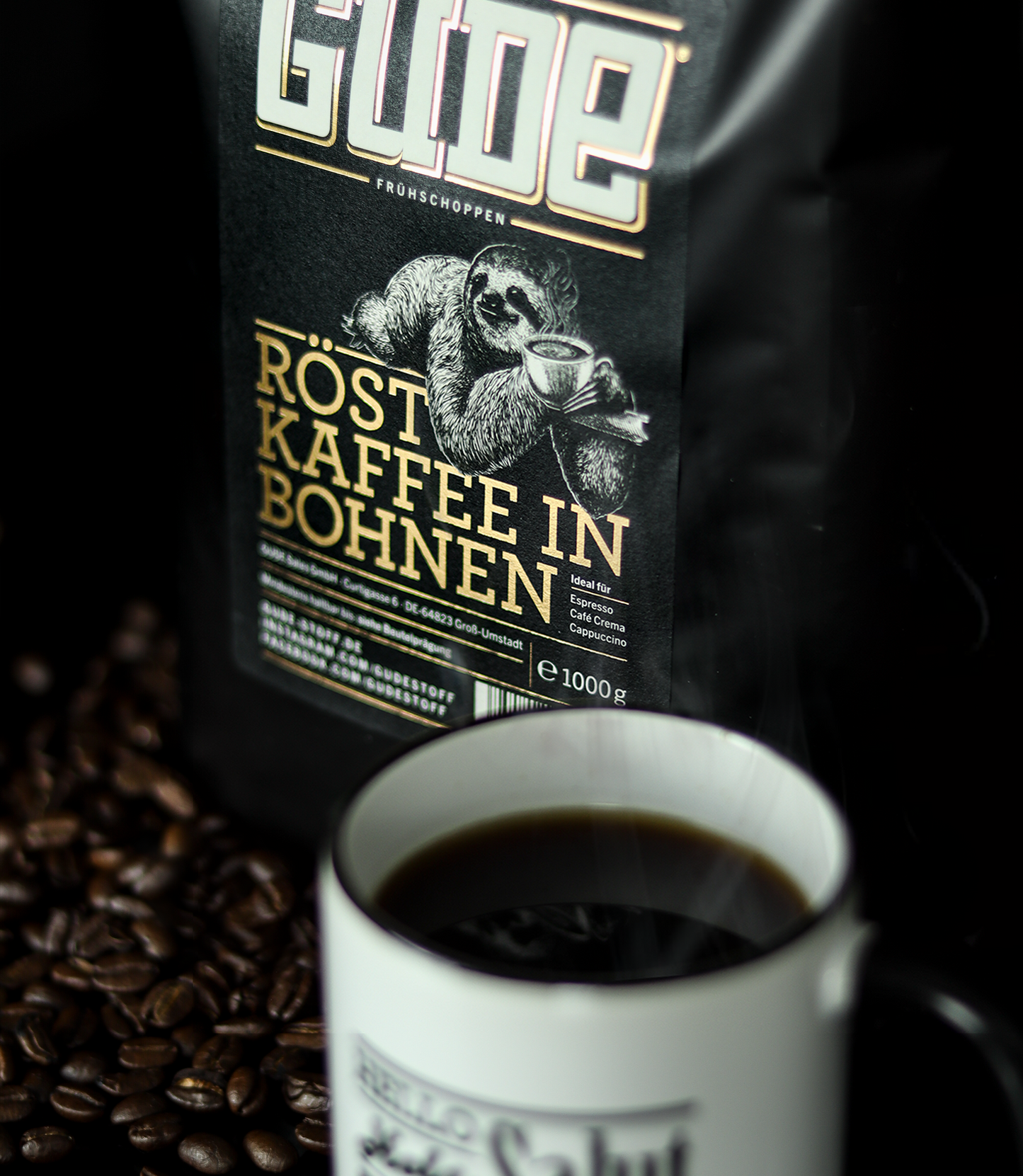 GUDE Frühschoppen - Röstkaffee in Bohnen 1kg
