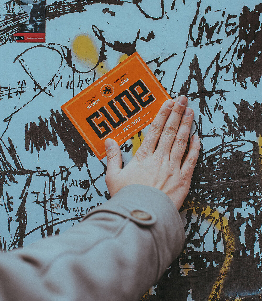 15x GUDE Logo – Sticker, orange