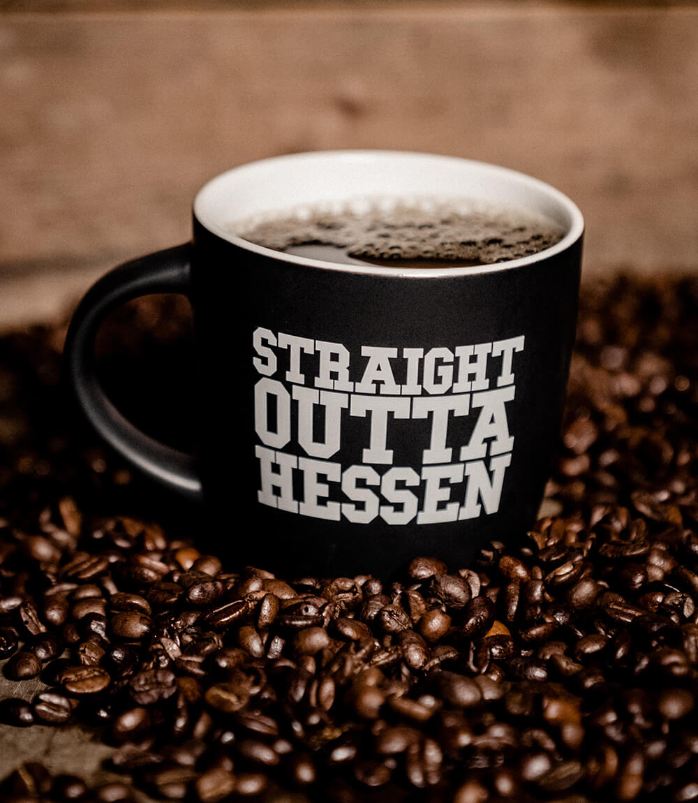 Straight Outta Hessen - GUDE Tasse, schwarz