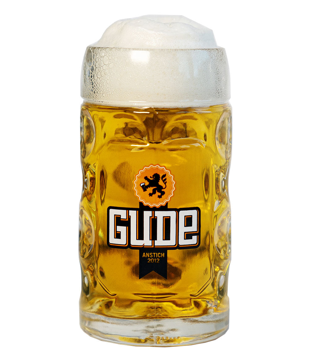 2x GUDE Bierkrug 0,5l