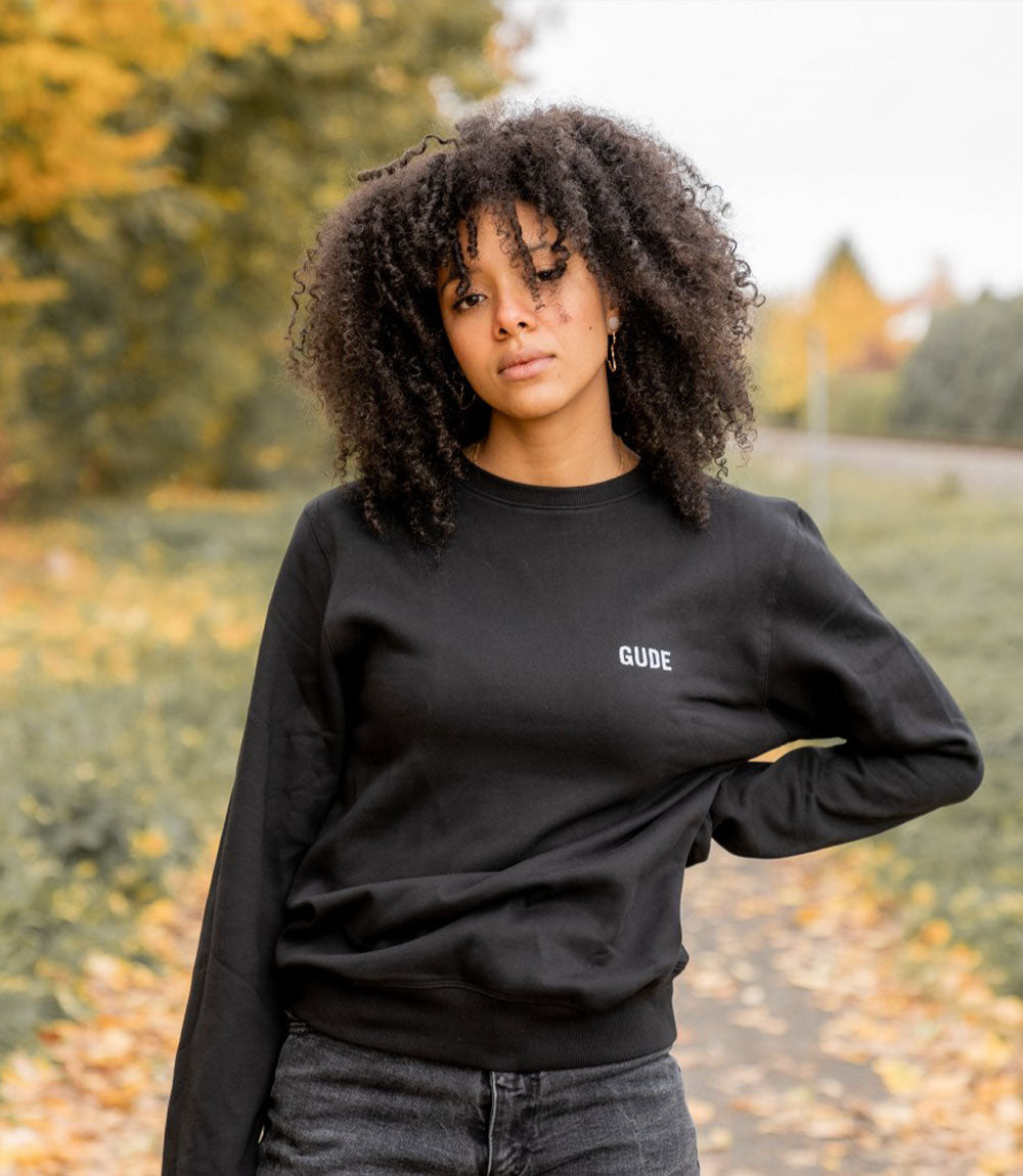 GUDE Stick - Crewneck, schwarz