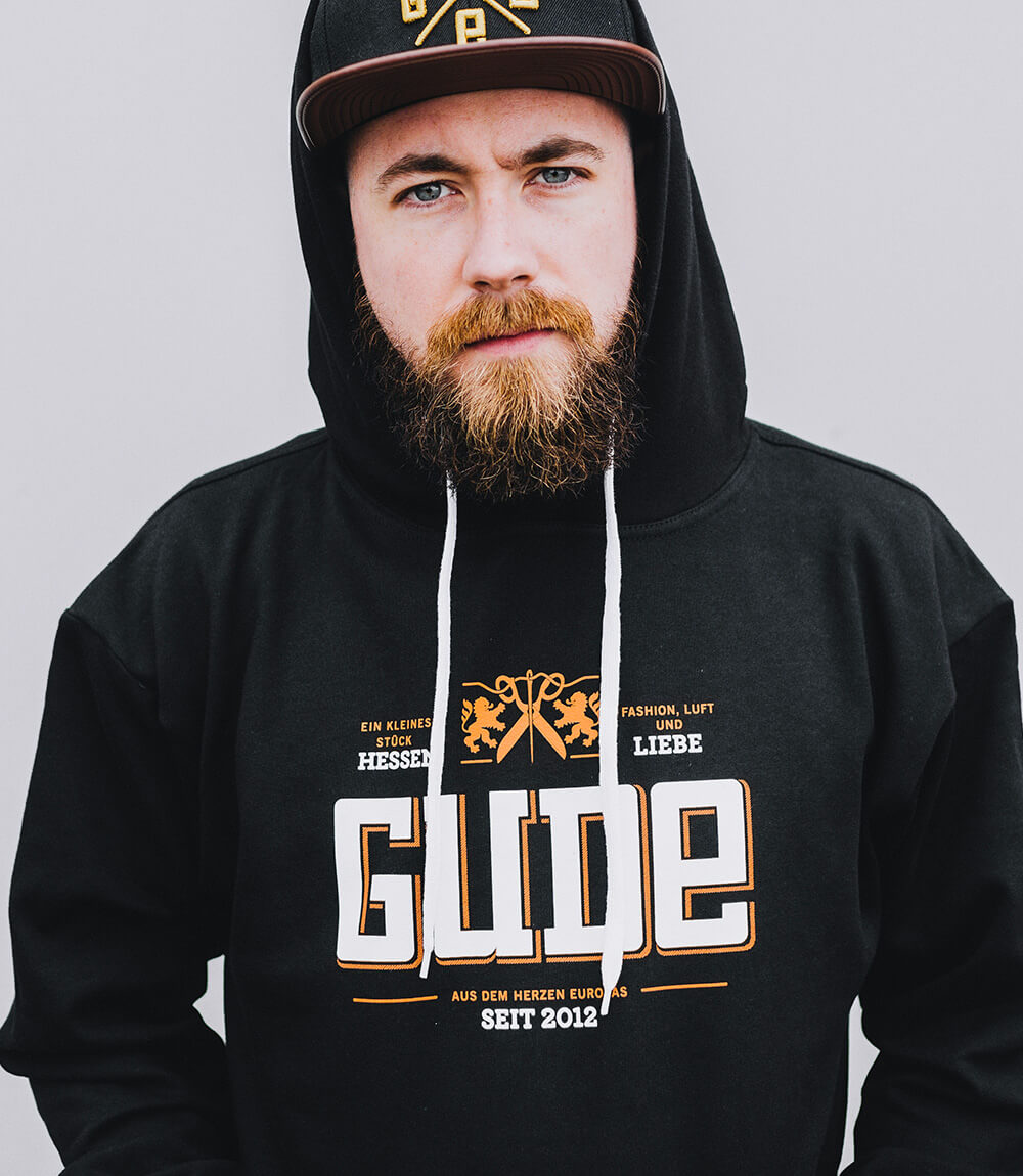 GUDE Fashion, Luft & Liebe - Hoodie, schwarz