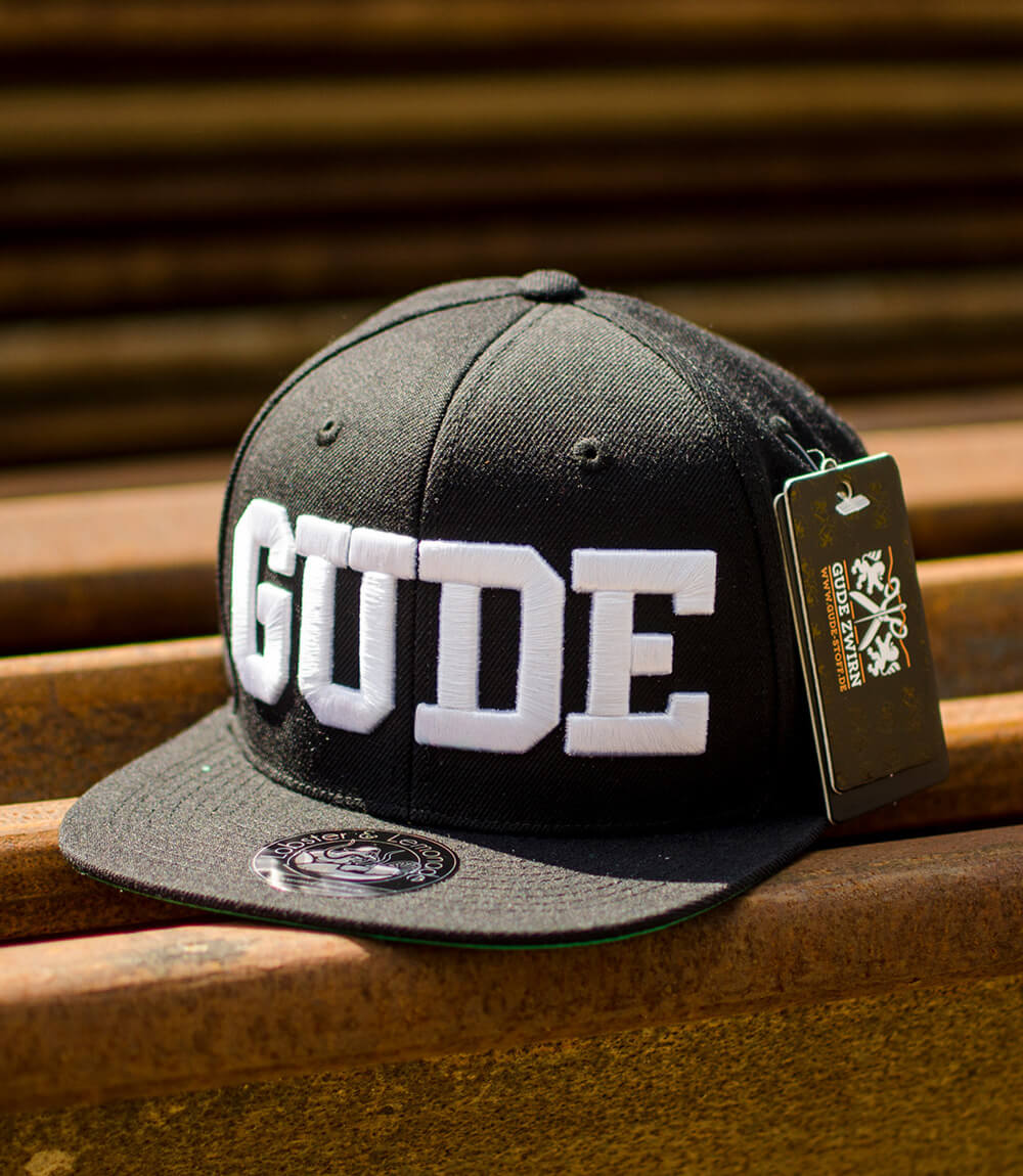 GUDE Cap - Snapback, schwarz-weiss