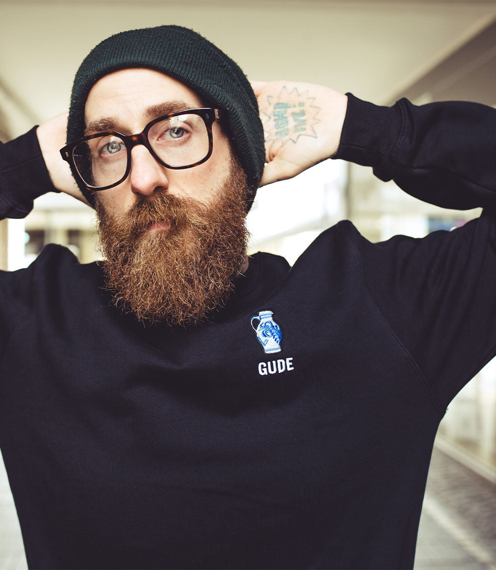 GUDE Bembel Stick - Crewneck, schwarz