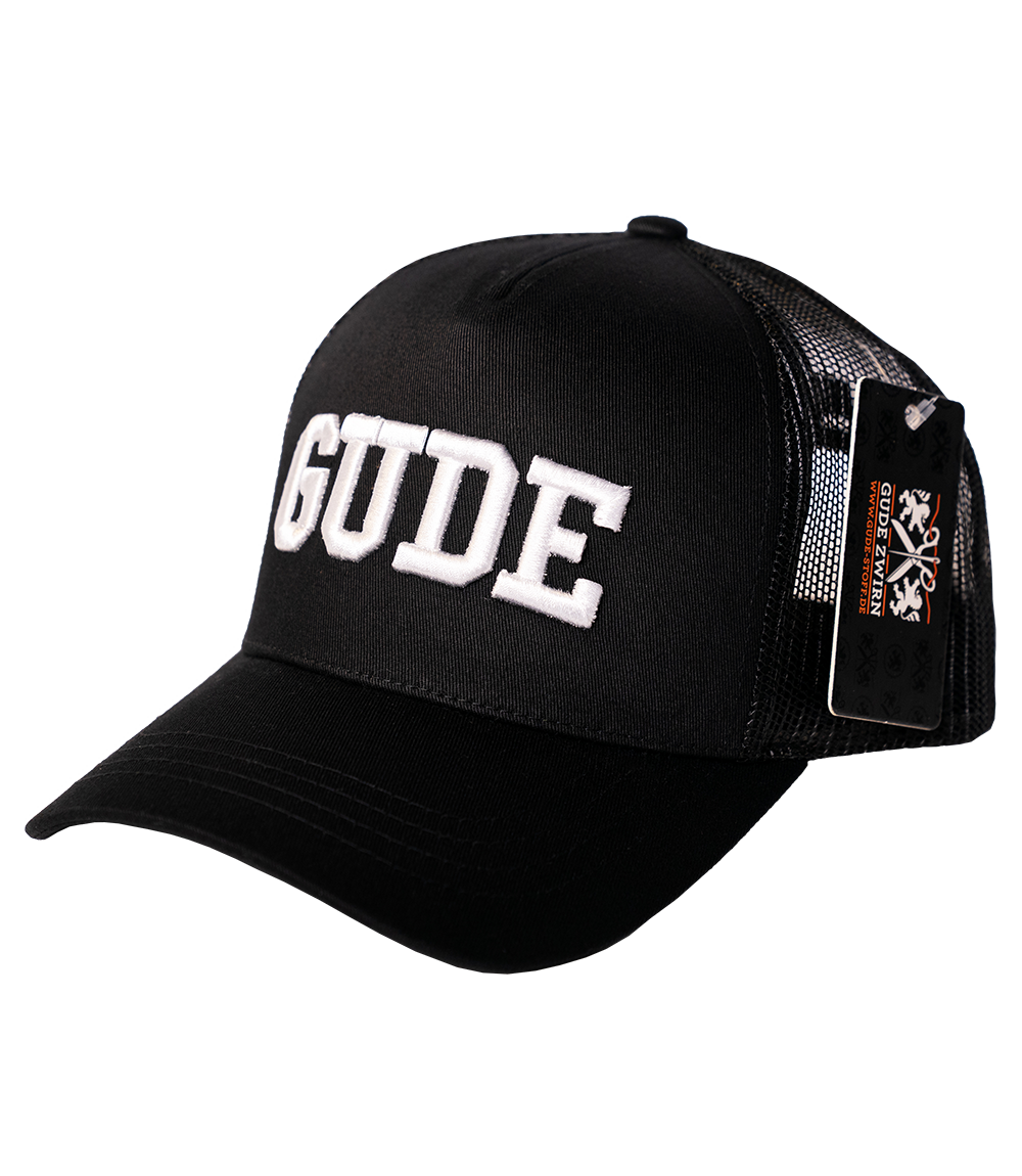 GUDE - Trucker Cap, schwarz-weiss