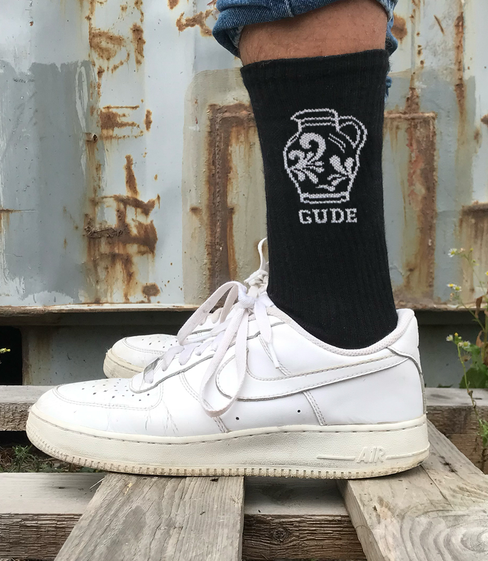 2x GUDE Bembel Socken  - schwarz