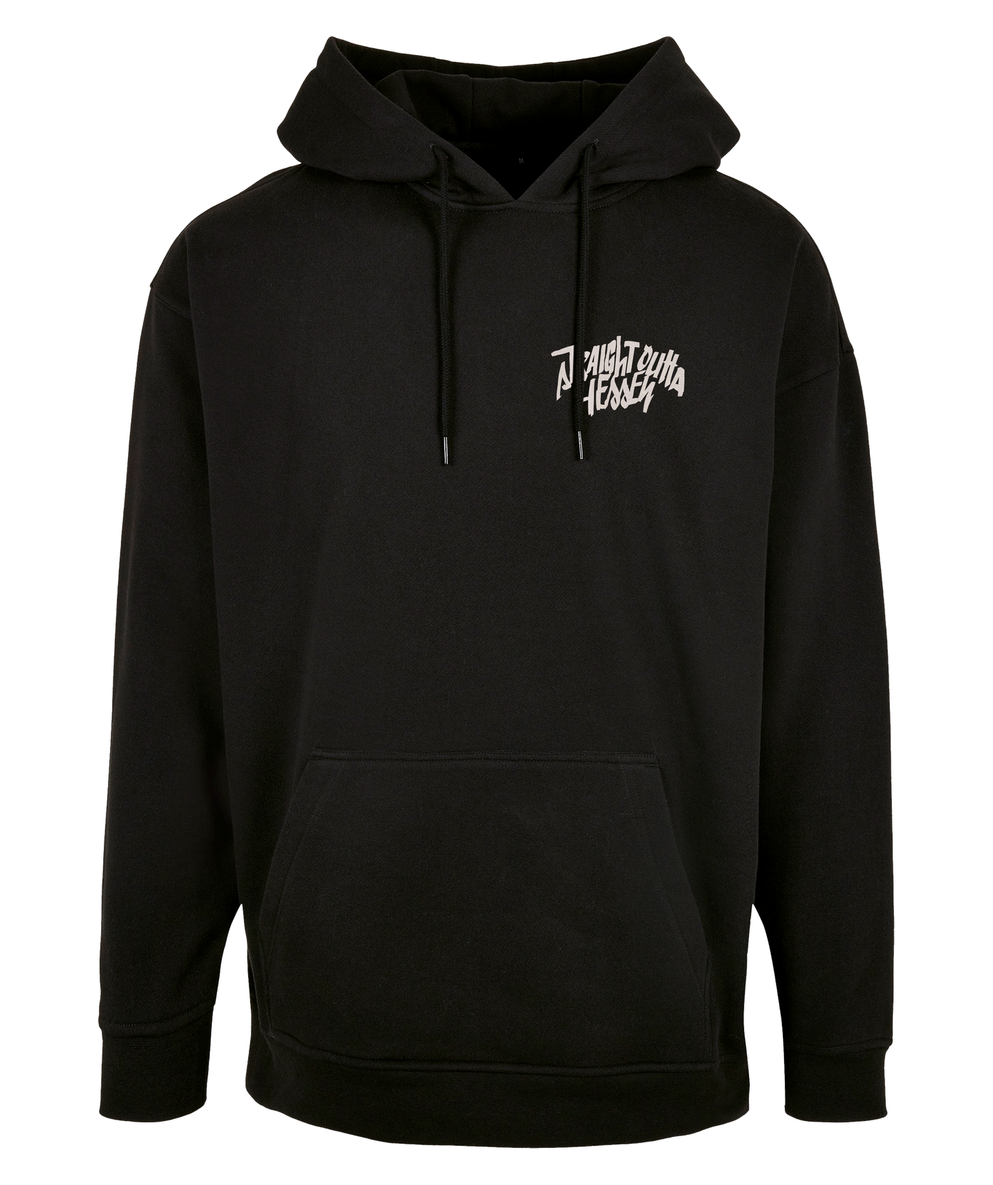 Straight Outta Hessen Brush - Oversize Hoodie, schwarz