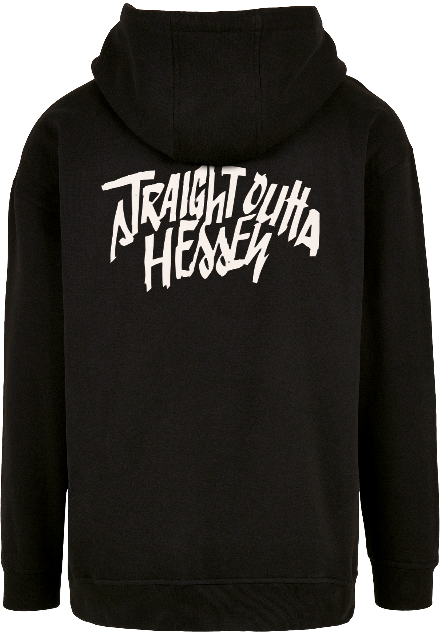 Straight Outta Hessen Brush - Oversize Hoodie, schwarz