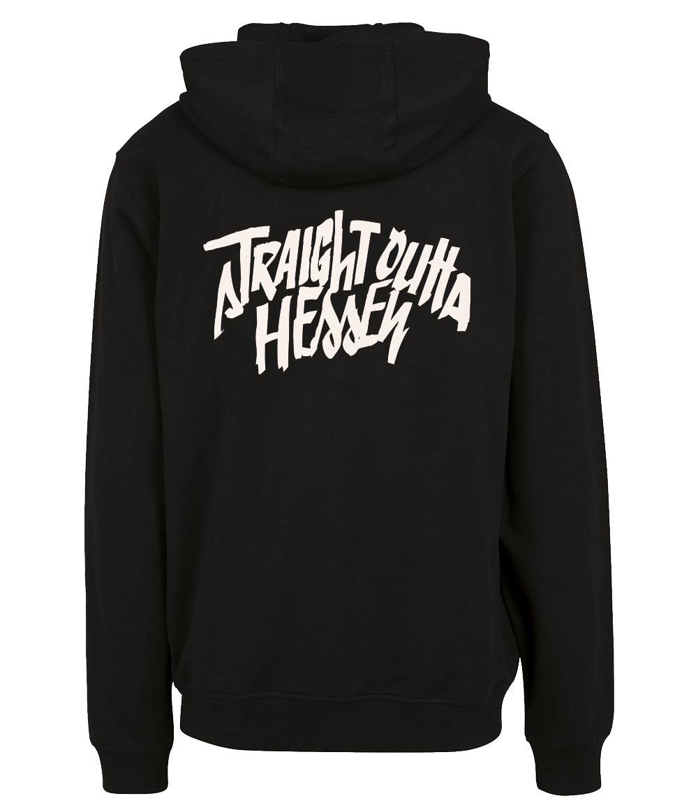 Straight Outta Hessen Brush - Premium Zipper, schwarz