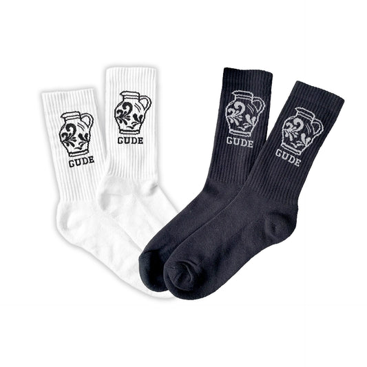 Doppelpack: Socken schwarz und Socken weiß