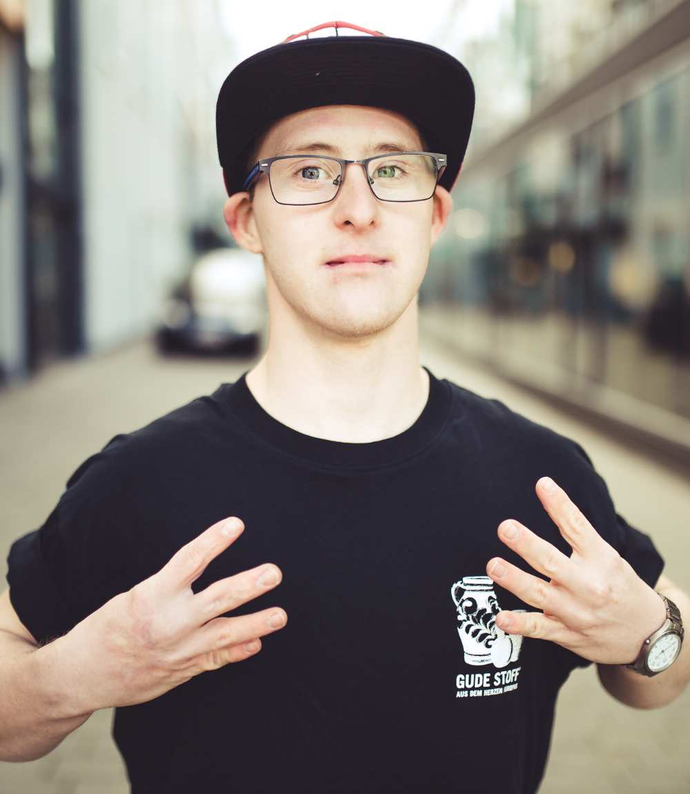 GUDE Stoff - Shirt, schwarz