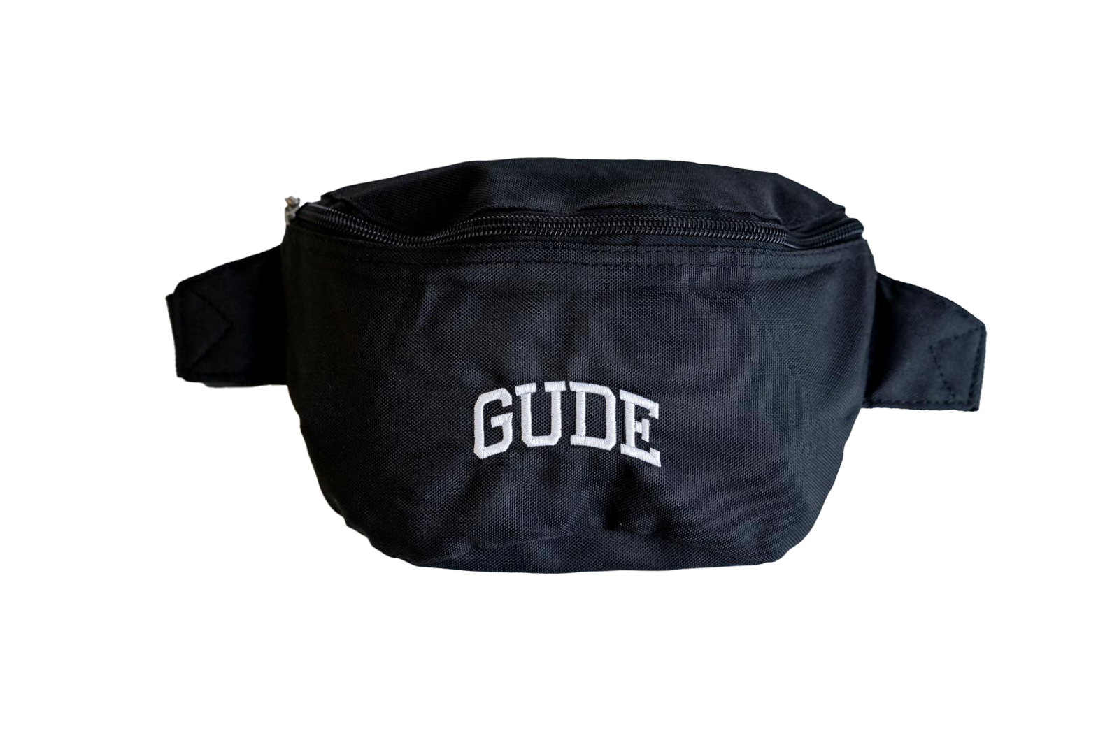 GUDE HIP BAG - weiss auf schwarz – GUDE® - aus dem Herzen Europas