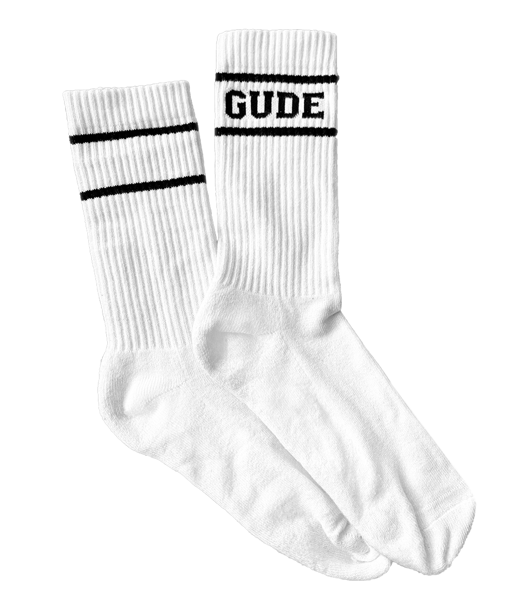 2x GUDE Socken - weiß