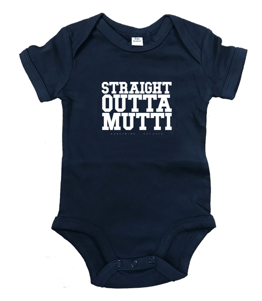 Straight Outta Mutti - Baby Body, schwarz