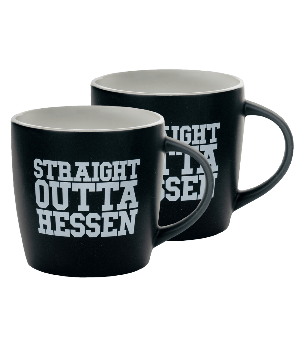 Straight Outta Hessen - 2x GUDE Tasse, schwarz