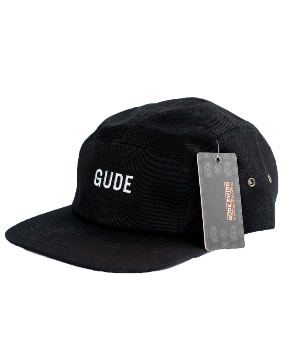 GUDE Stick - 5 Panel Cap, schwarz