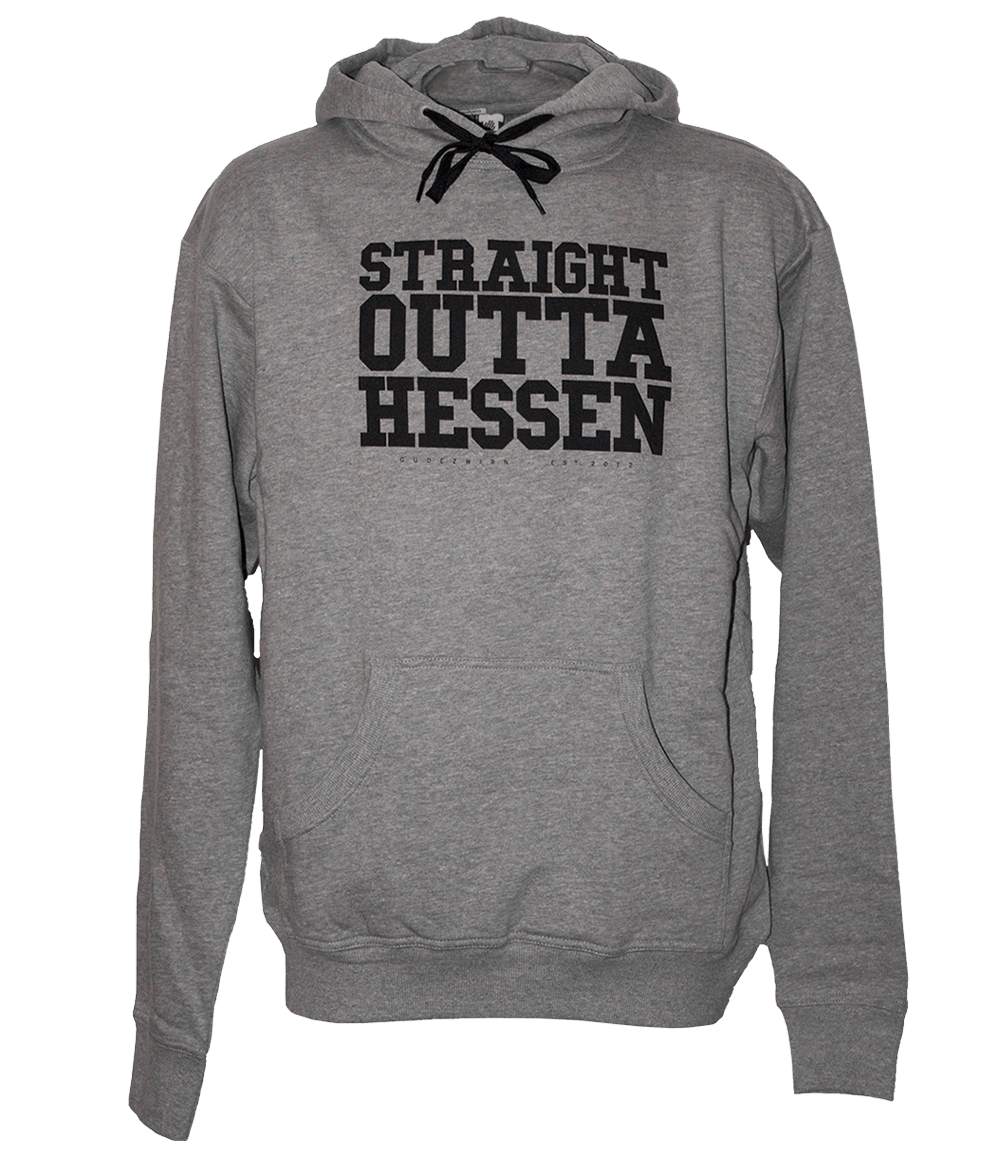 Straight Outta Hessen - Hoodie, grau