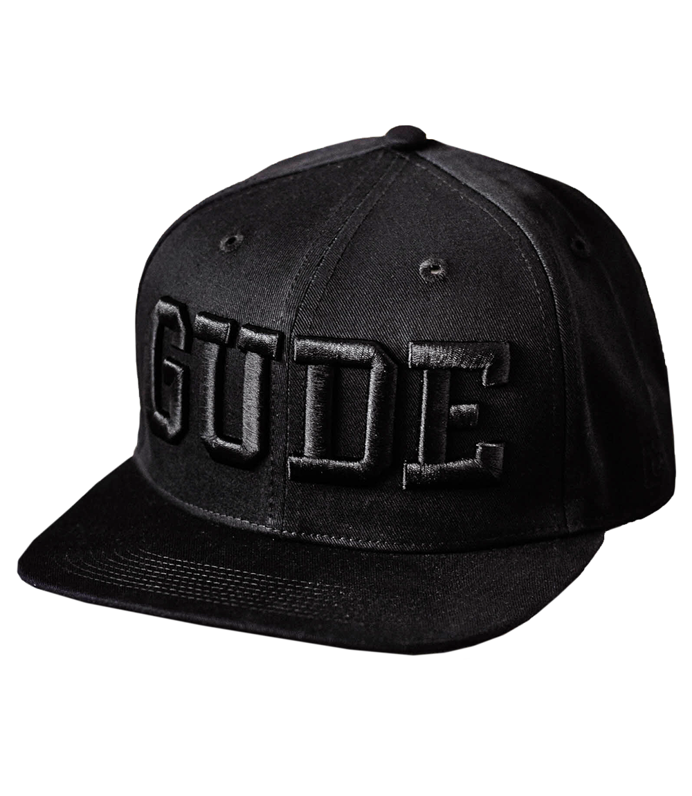 GUDE Cap - Snapback, schwarz auf schwarz