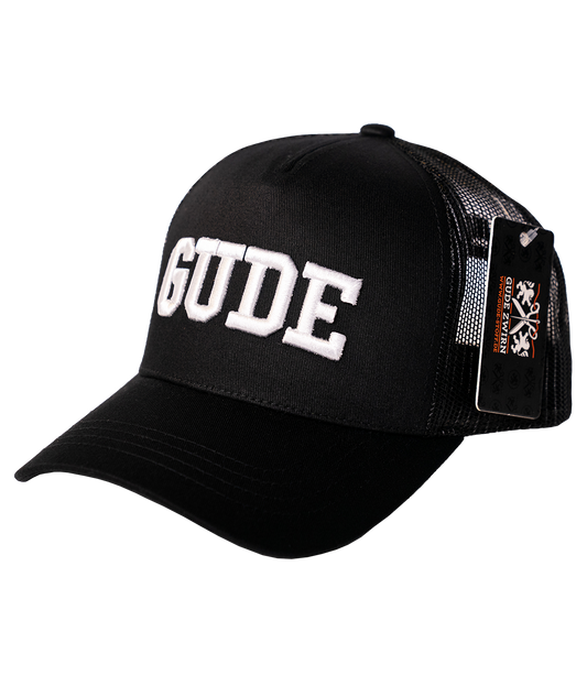 GUDE - Trucker Cap, schwarz-weiss